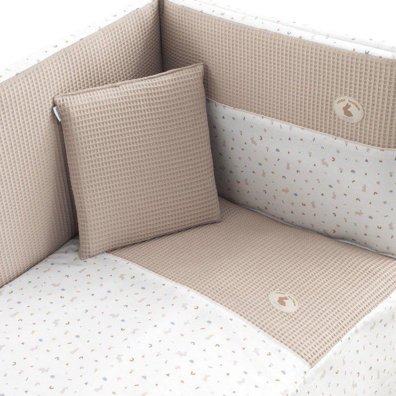 Cambrass JGO 2 PCS.COLCHA I-V. CUNA 60 RABBIT BEIGE 60x120x3 CM