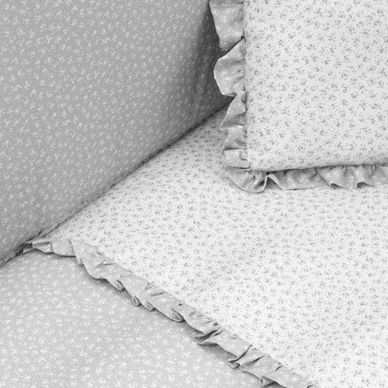 Cambrass JGO 2 PCS.COLCHA I-V. CUNA 70 LIBERTY GRIS 70x140x3 CM