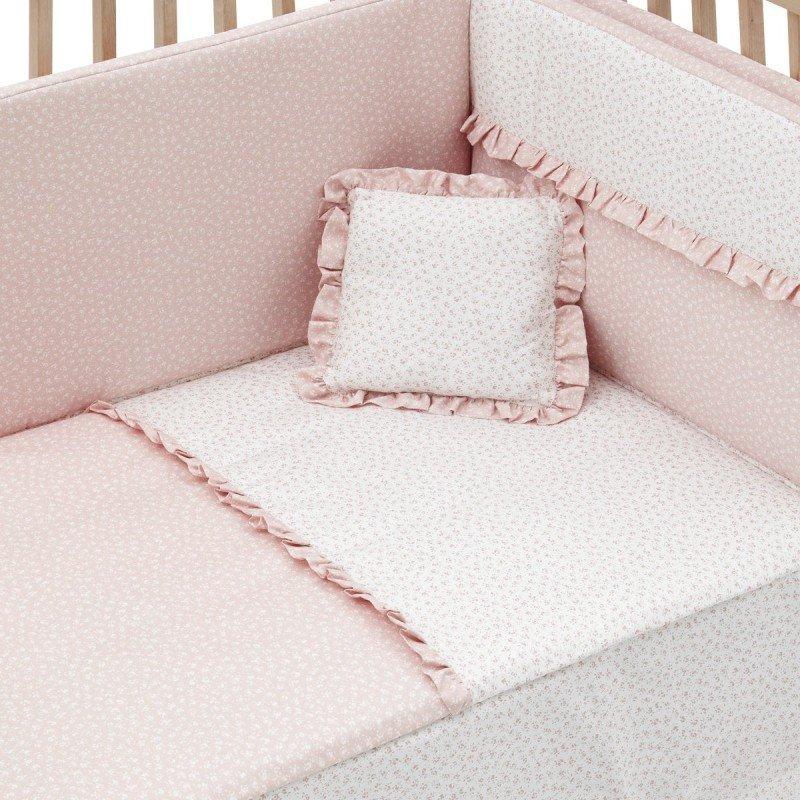 Cambrass JGO 2 PCS.COLCHA I-V. CUNA 70 LIBERTY ROSA 70x140x3 CM