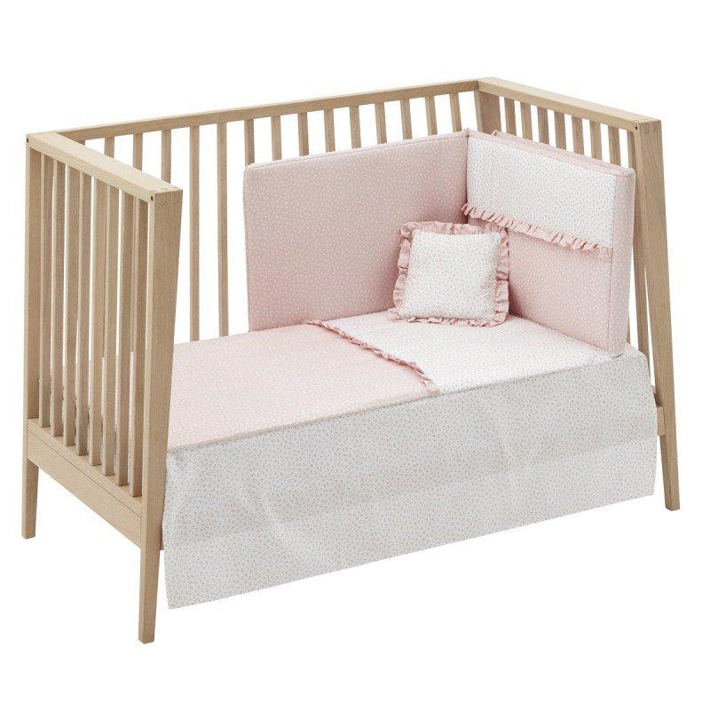 Cambrass JGO 2 PCS.COLCHA I-V. CUNA 70 LIBERTY ROSA 70x140x3 CM