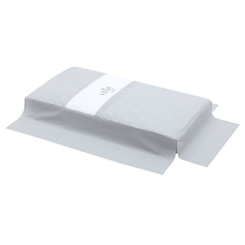 Cambrass JGO 2 PCS.COLCHA I-V. CUNA 70 MINI WINDSORD GRIS 70x140x3 CM