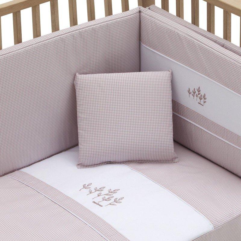 Cambrass JGO 2 PCS.COLCHA I-V. CUNA 70 MINI WINDSORD ROSA 70x140x3 CM