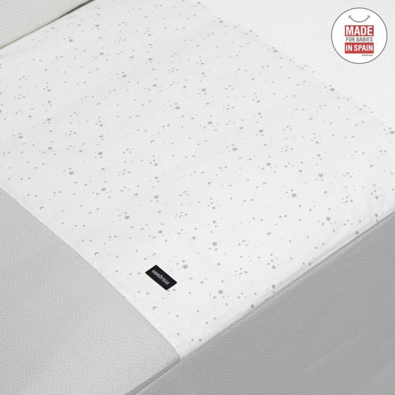 Cambrass JGO 2 PCS.COLCHA I-V. CUNA 70 SKY GRIS 70x140x3 CM