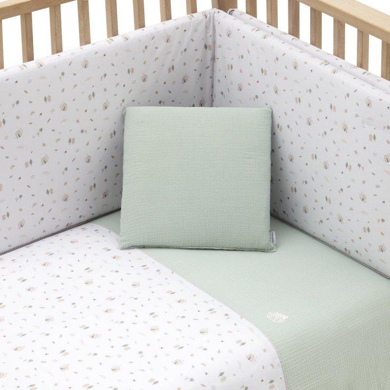 Cambrass JGO 2 PCS.F.NORDICA CUNA 60 GREENY VERDE 100x140x3 CM