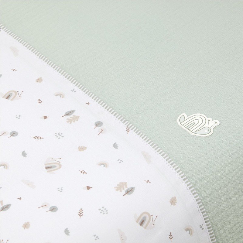 Cambrass JGO 2 PCS.F.NORDICA CUNA 60 GREENY VERDE 100x140x3 CM