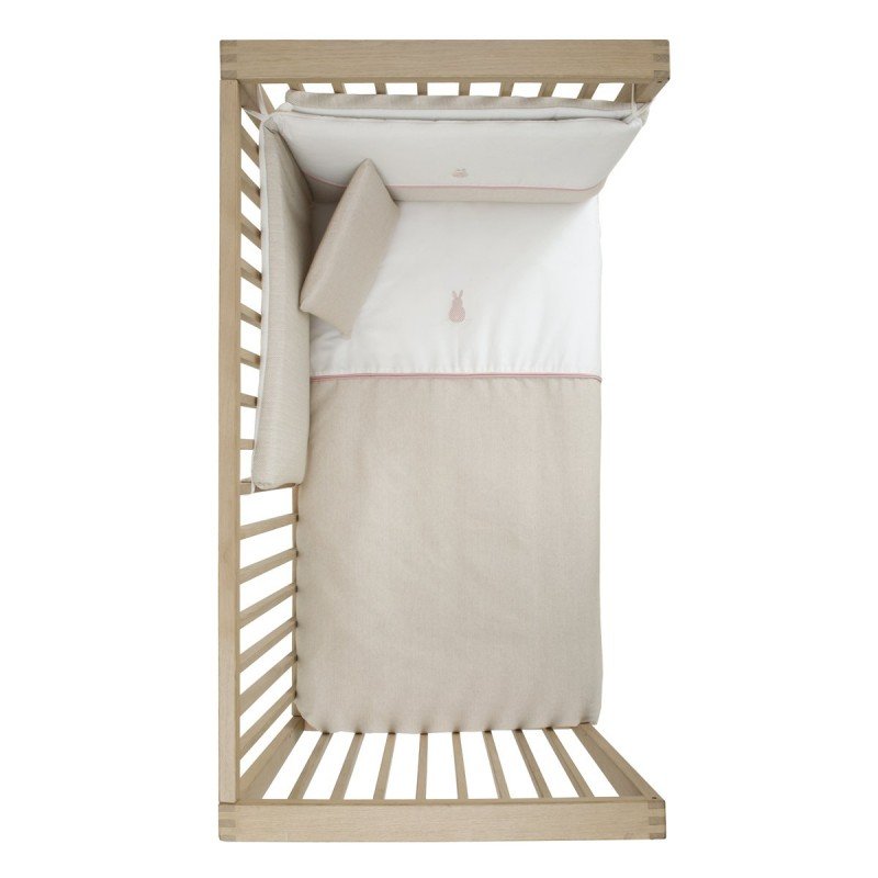 Cambrass JGO 2 PCS.F.NORDICA CUNA 60 LINO ROSA 100x140x3 CM