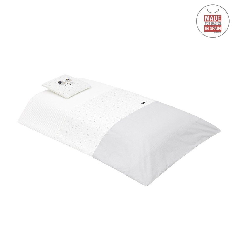 Cambrass JGO 2 PCS.F.NORDICA CUNA 70 SKY GRIS 110x170x3 CM