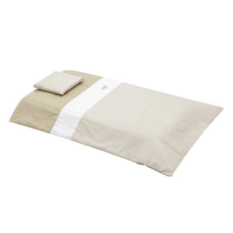 Cambrass JGO 2 PCS.F.NORDICA CUNA 70 VICHY10 BEIGE 110x170x3 CM