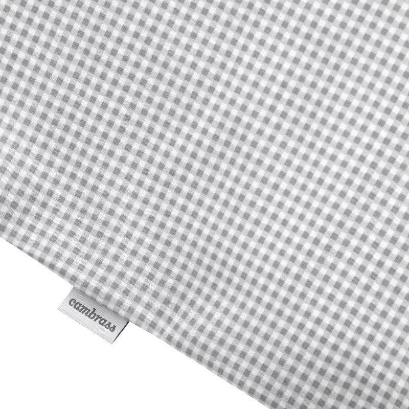 Cambrass JGO 2 PCS.F.NORDICA CUNA 70 VICHY10 GRIS 110x170x3 CM