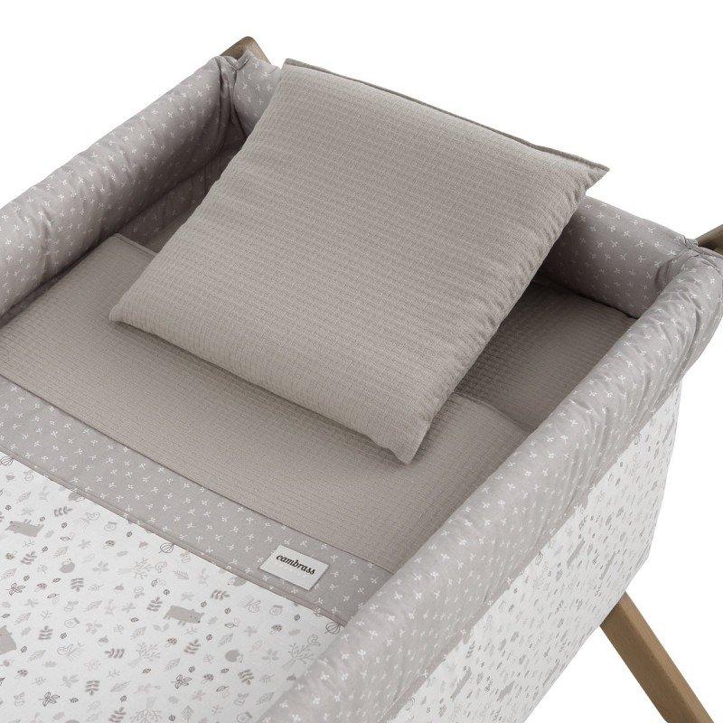 Cambrass MINICUNA TIJERA MADERA ABETE BEIGE/NATURAL 55x87x74 CM