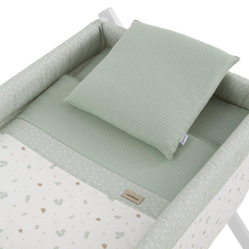 Cambrass MINICUNA TIJERA MADERA ARDI VERDE/BLANCO 55x87x74 CM