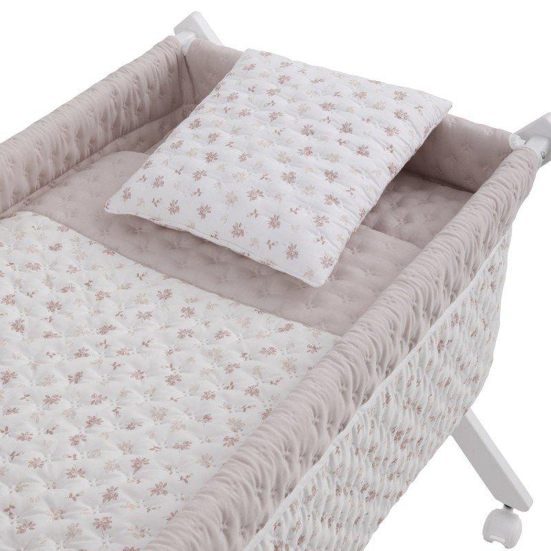 Cambrass MINICUNA TIJERA MADERA BRANCH ROSA/BCO 55x87x74 CM