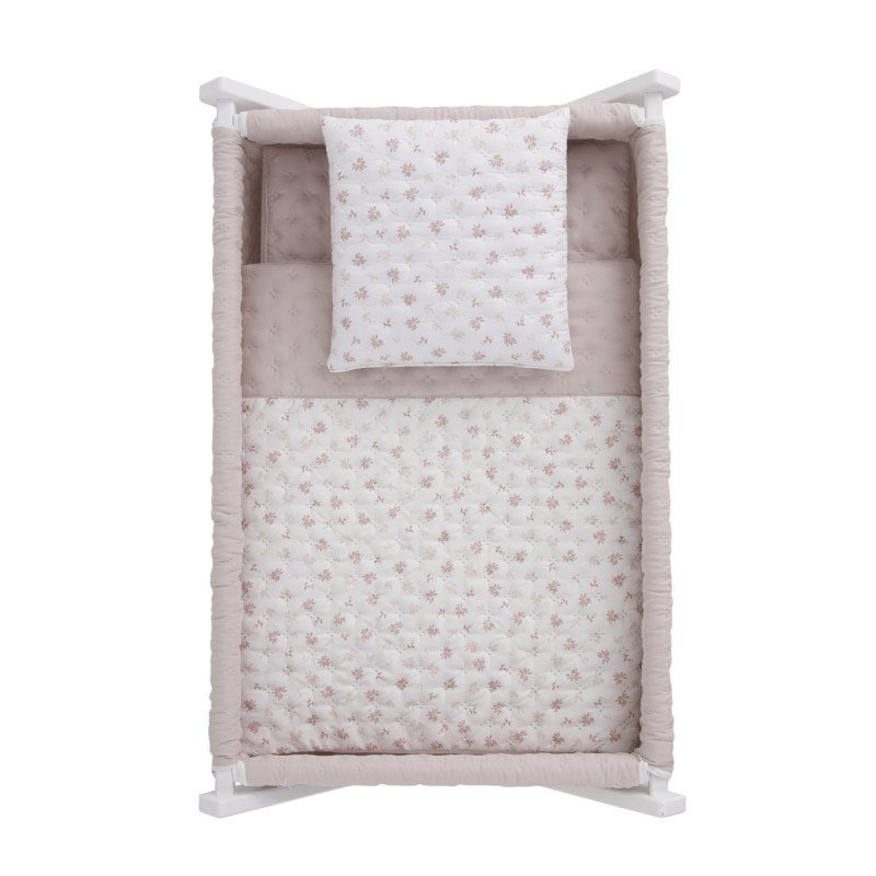 Cambrass MINICUNA TIJERA MADERA BRANCH ROSA/BCO 55x87x74 CM