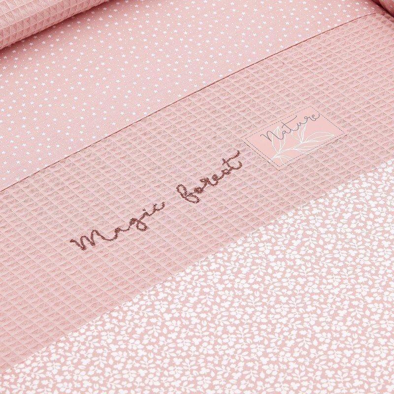 Cambrass MINICUNA TIJERA MADERA FOREST ROSA/NATURAL 55x87x74 CM