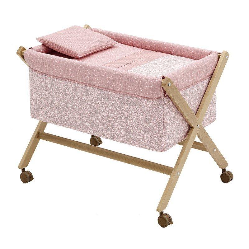 Cambrass MINICUNA TIJERA MADERA FOREST ROSA/NATURAL 55x87x74 CM