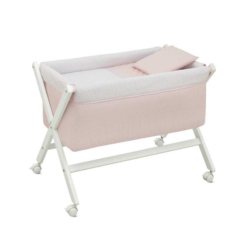 Cambrass MINICUNA TIJERA MADERA FRESCO ROSA/BCO 55x87x74 CM