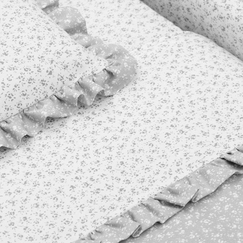 Cambrass MINICUNA TIJERA MADERA LIBERTY GRIS/BCO 55x87x74 CM