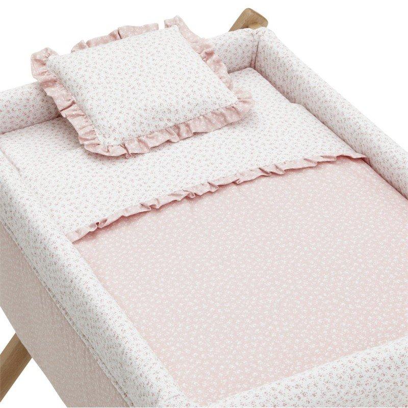 Cambrass MINICUNA TIJERA MADERA LIBERTY ROSA/NATURAL 55x87x74 CM