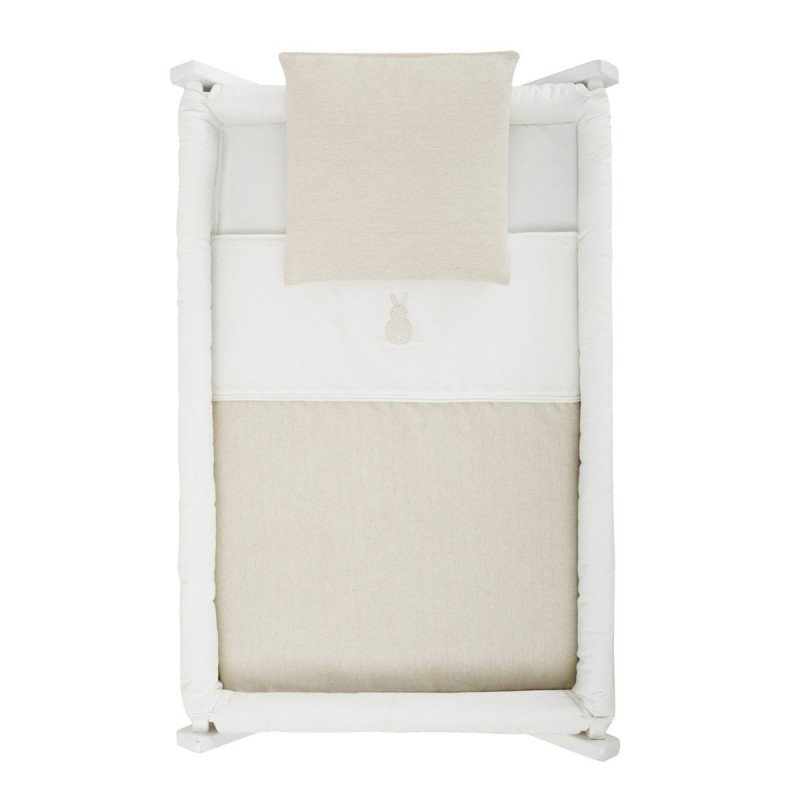 Cambrass MINICUNA TIJERA MADERA LINO BEIGE/BCO 55x87x74 CM