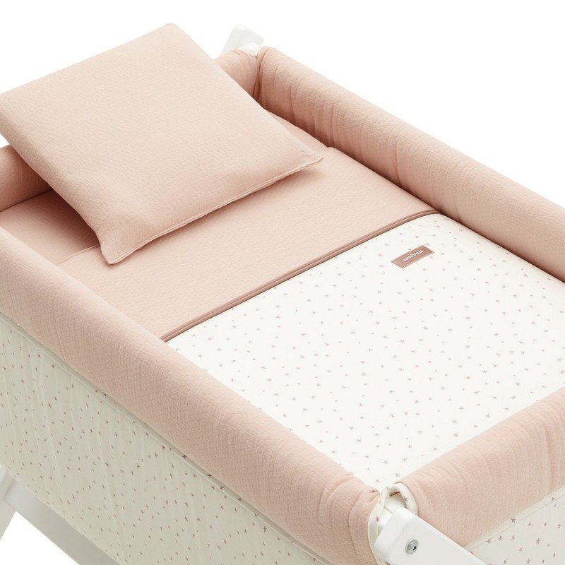 Cambrass MINICUNA TIJERA MADERA MAGIA ROSA/BCO 55x87x74 CM