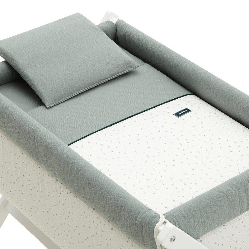 Cambrass MINICUNA TIJERA MADERA MAGIA VERDE/BLANCO 55x87x74 CM