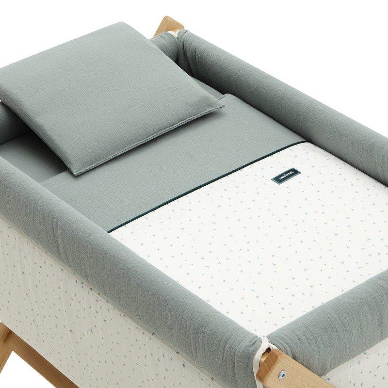 Cambrass MINICUNA TIJERA MADERA MAGIA VERDE/NATURAL 55x87x74 CM