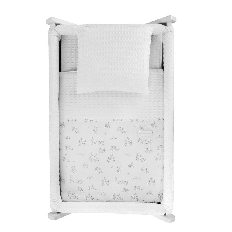 Cambrass MINICUNA TIJERA MADERA MERLO CRUDO/BCO 55x87x74 CM