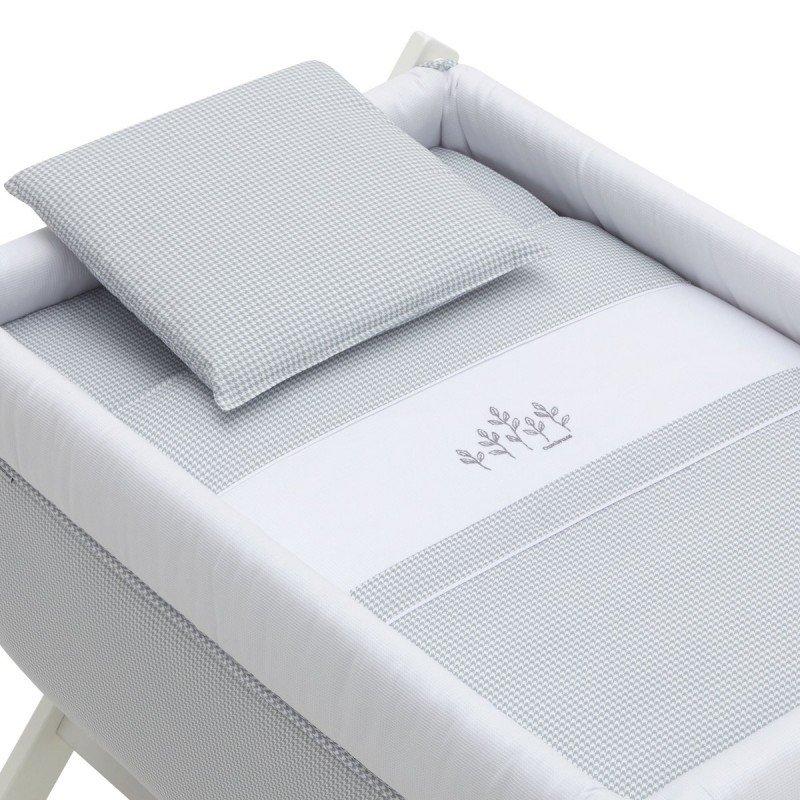 Cambrass MINICUNA TIJERA MADERA MINI WINDSORD GRIS/BCO 55x87x74 CM