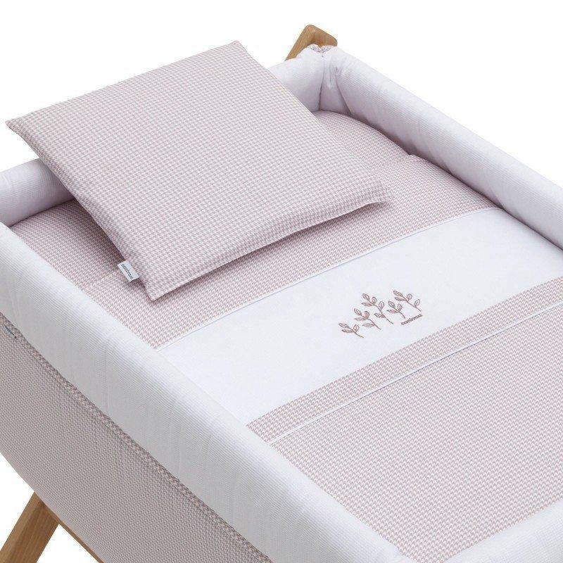 Cambrass MINICUNA TIJERA MADERA MINI WINDSORD ROSA/NATURAL 55x87x74 CM