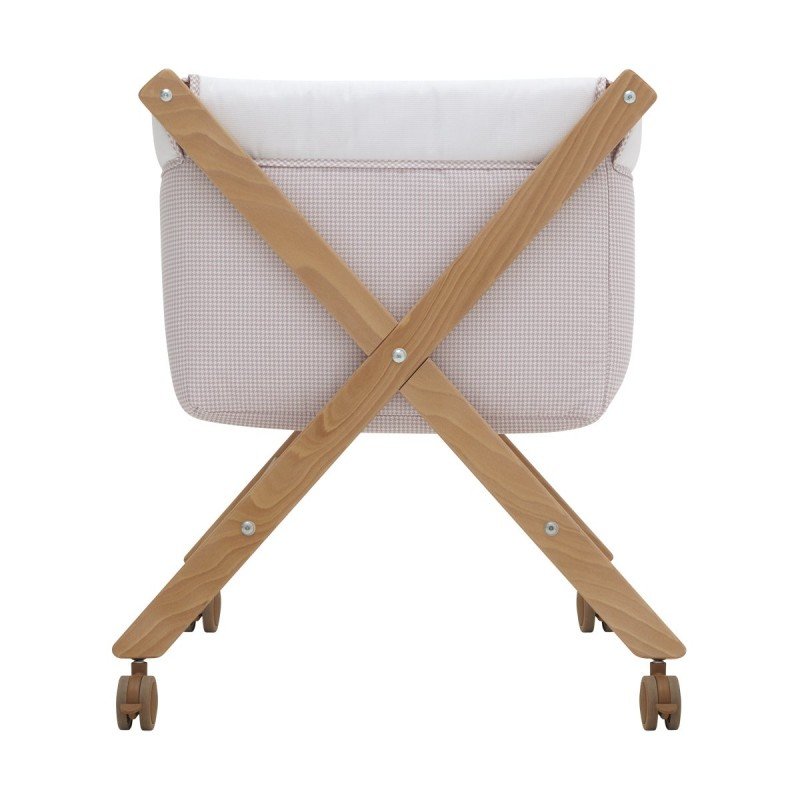 Cambrass MINICUNA TIJERA MADERA MINI WINDSORD ROSA/NATURAL 55x87x74 CM