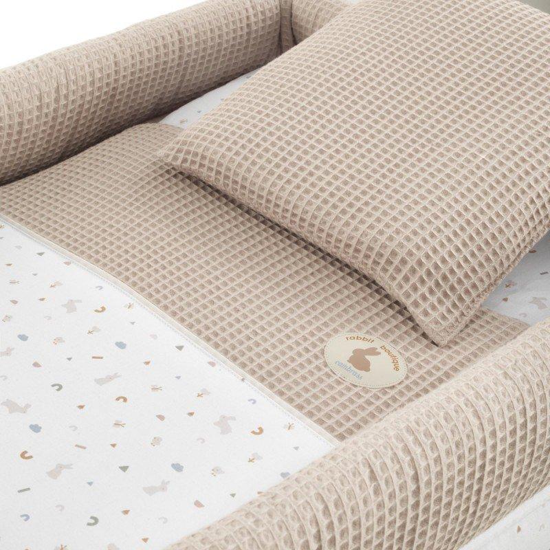 Cambrass MINICUNA TIJERA MADERA RABBIT BEIGE/NATURAL 55x87x74 CM