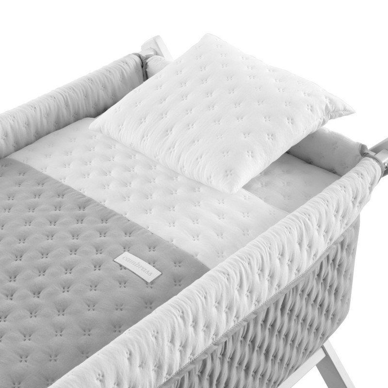 Cambrass MINICUNA TIJERA MADERA SOFT GRIS/BCO 55x87x74 CM