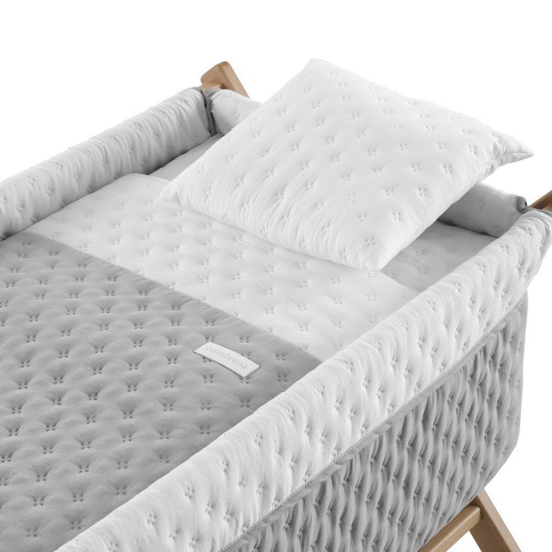 Cambrass MINICUNA TIJERA MADERA SOFT GRIS/NATURAL 55x87x74 CM