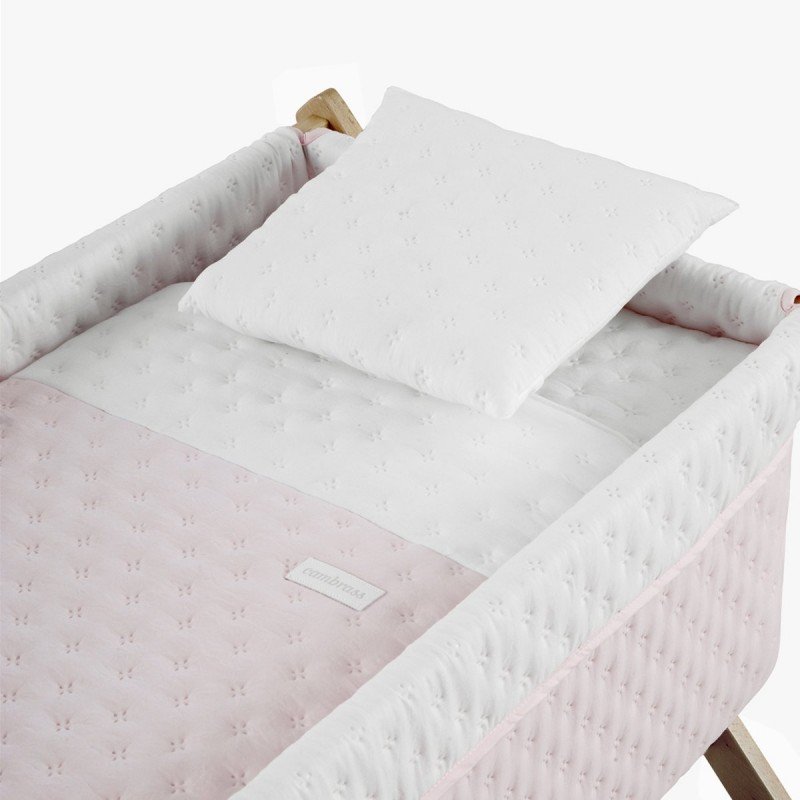 Cambrass MINICUNA TIJERA MADERA SOFT ROSA/NATURAL 55x87x74 CM