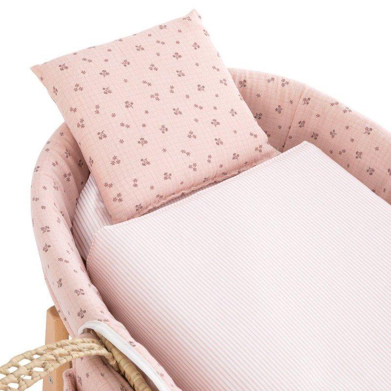 Cambrass MOISES BEBE MIO CUCO + PATAS OLYMPIA FLORES/RAYAS 49x80x61 CM