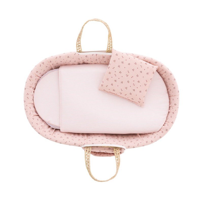 Cambrass MOISES BEBE MIO CUCO + PATAS OLYMPIA FLORES/RAYAS 49x80x61 CM