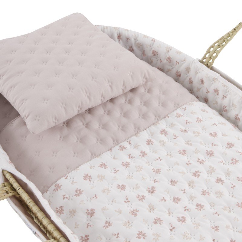 Cambrass MOISES PALMA ACOLCH+PATA M.BCO BRANCH ROSA 39x80x25 CM