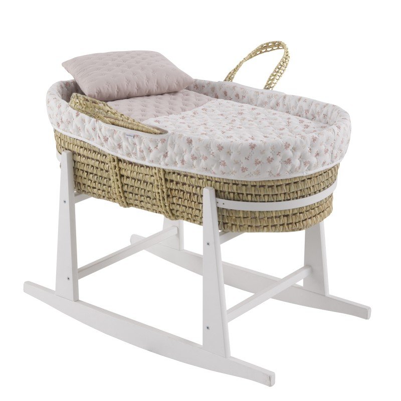 Cambrass MOISES PALMA ACOLCH+PATA M.BCO BRANCH ROSA 39x80x25 CM