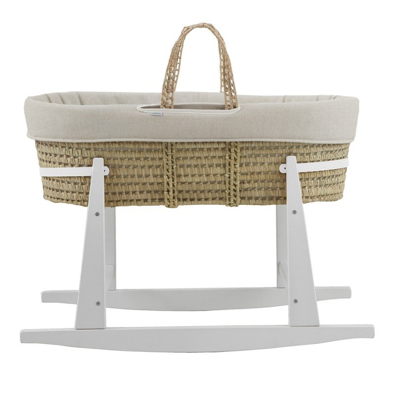 Cambrass MOISES PALMA ACOLCH+PATA M.BCO LINO BEIGE/BCO 39x80x25 CM