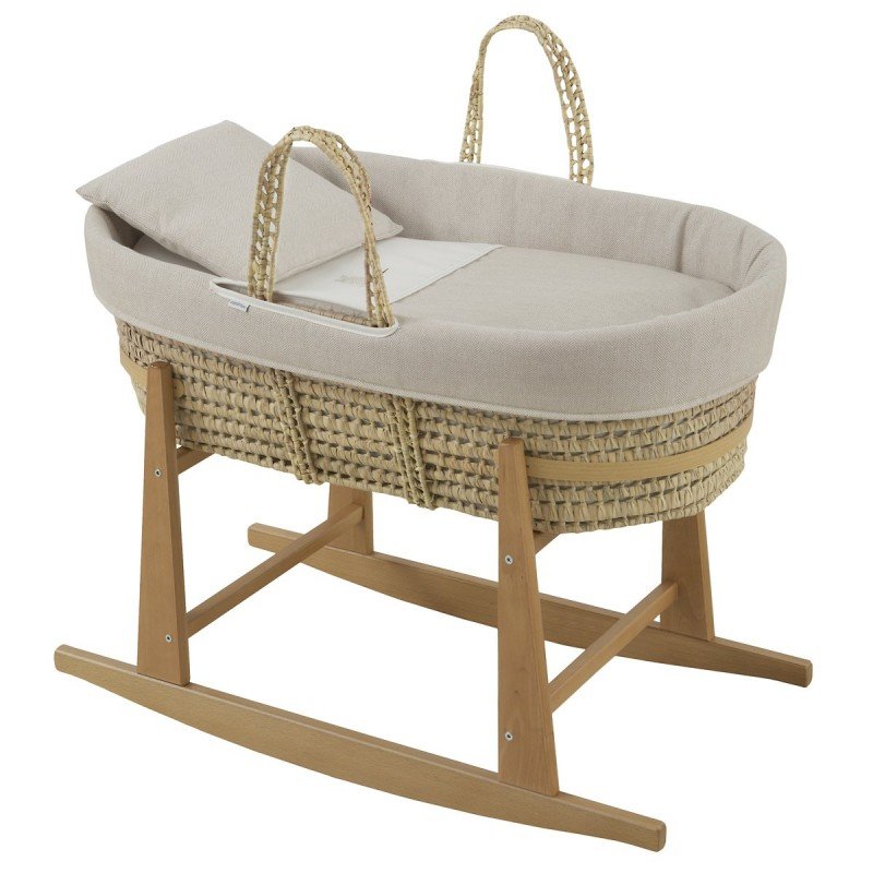 Cambrass MOISES PALMA ACOLCH+PATA M.NAT LINO BEIGE/NATURAL 39x80x25 CM