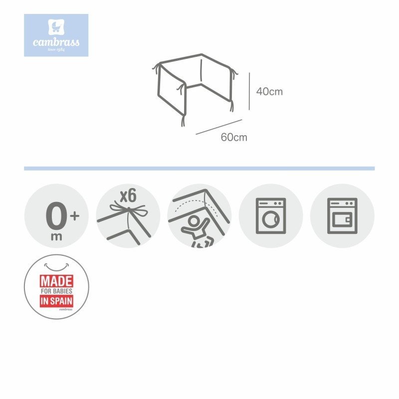 Cambrass PROTECTOR 60 (CUNA 60) 180x40x3 CM LISO E BLANCO