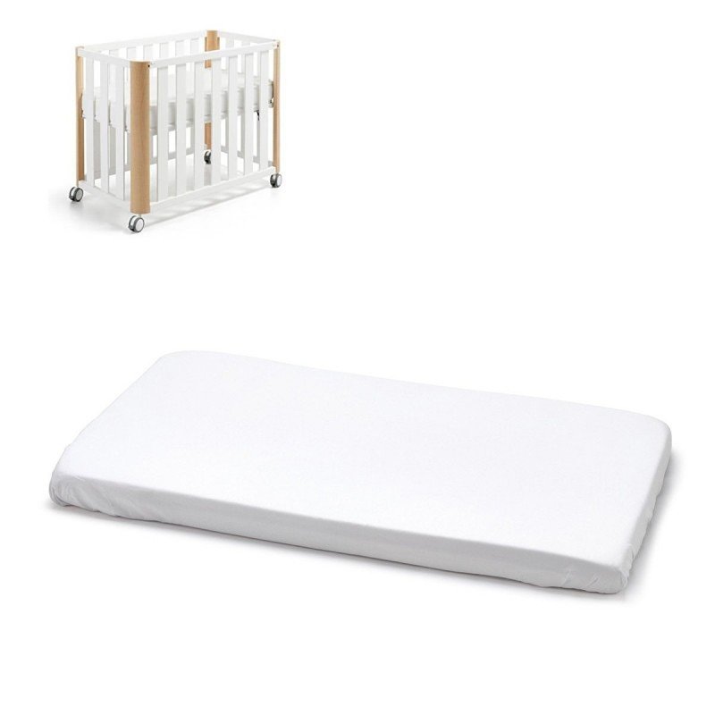 Cambrass SABANA BAJERA AJUST. MINICUNA 50x90x12 CM LISO E BLANCO