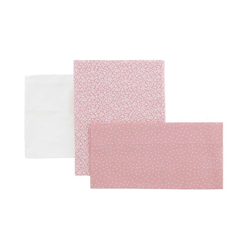 Cambrass SABANA CUNA 3 PCS (CUNA 60) 100x165x1 CM FOREST ROSA