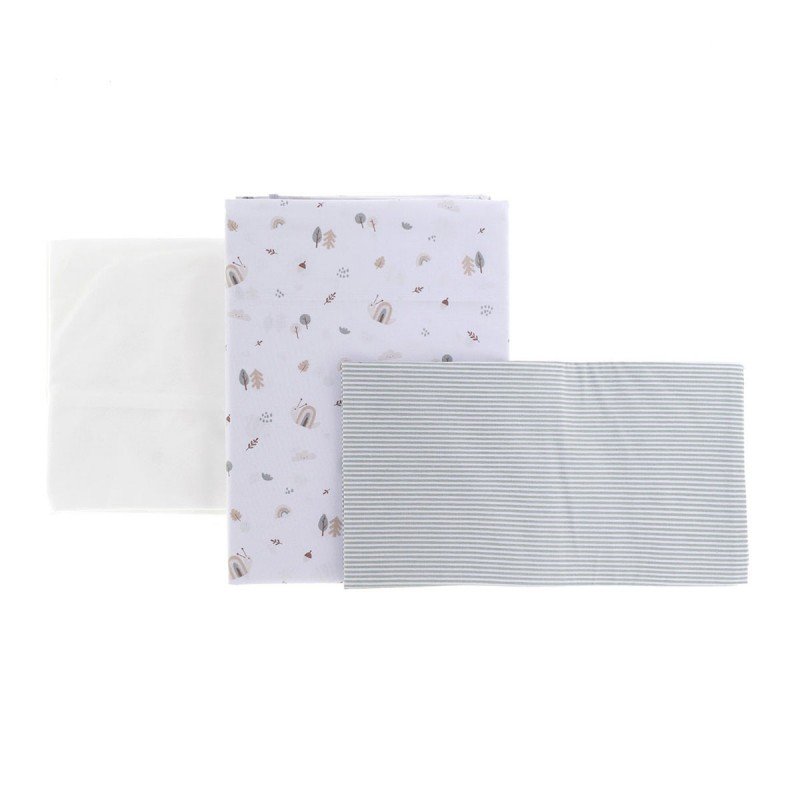 Cambrass SABANA CUNA 3 PCS (CUNA 70) 120x180x1 CM GREENY VERDE