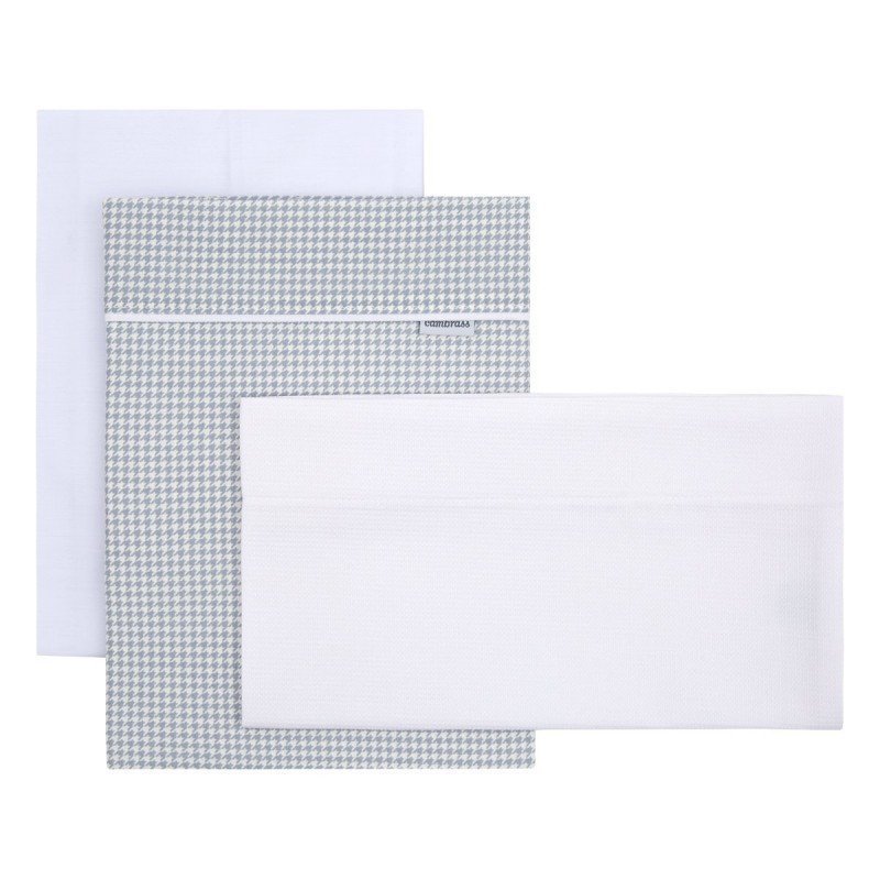 Cambrass SABANA MOISES/CARRO 3 PCS 80x120x1 CM MINI WINDSORD GRIS