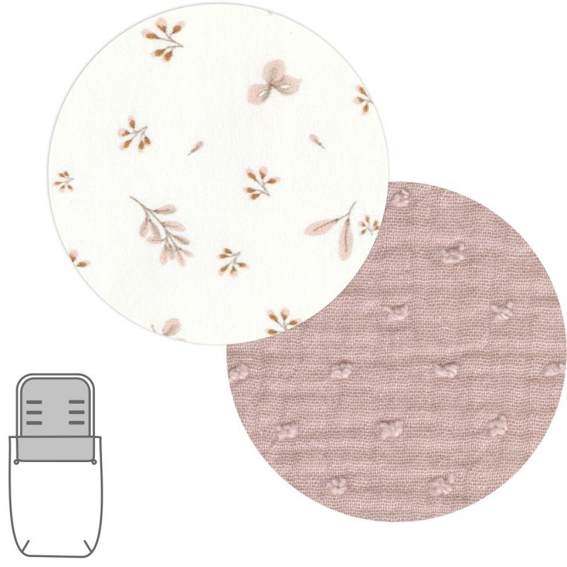 Cambrass SACO CAPAZO + COLCHONETA PLUM STREET ROSA 35x80x6 CM