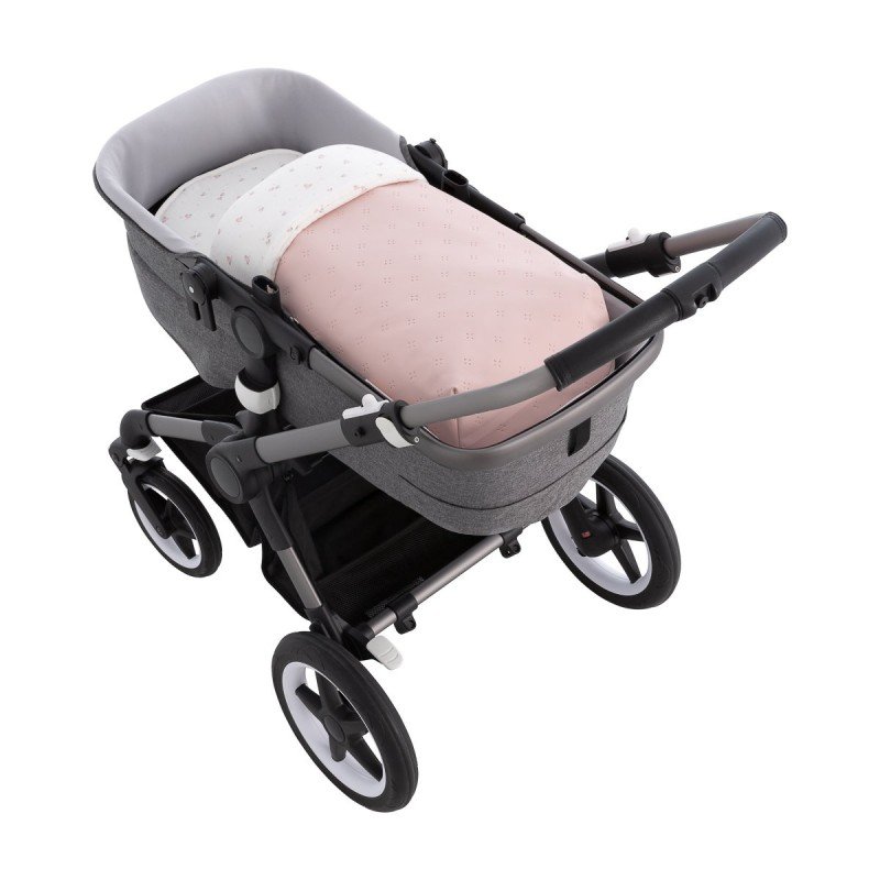 Cambrass SACO CAPAZO + COLCHONETA TWIN ROSA 35x80x6 CM