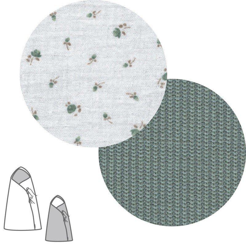 Cambrass SACO CAPAZO CRUZADO REVERS. ETNIC VERDE 40x80x5 CM