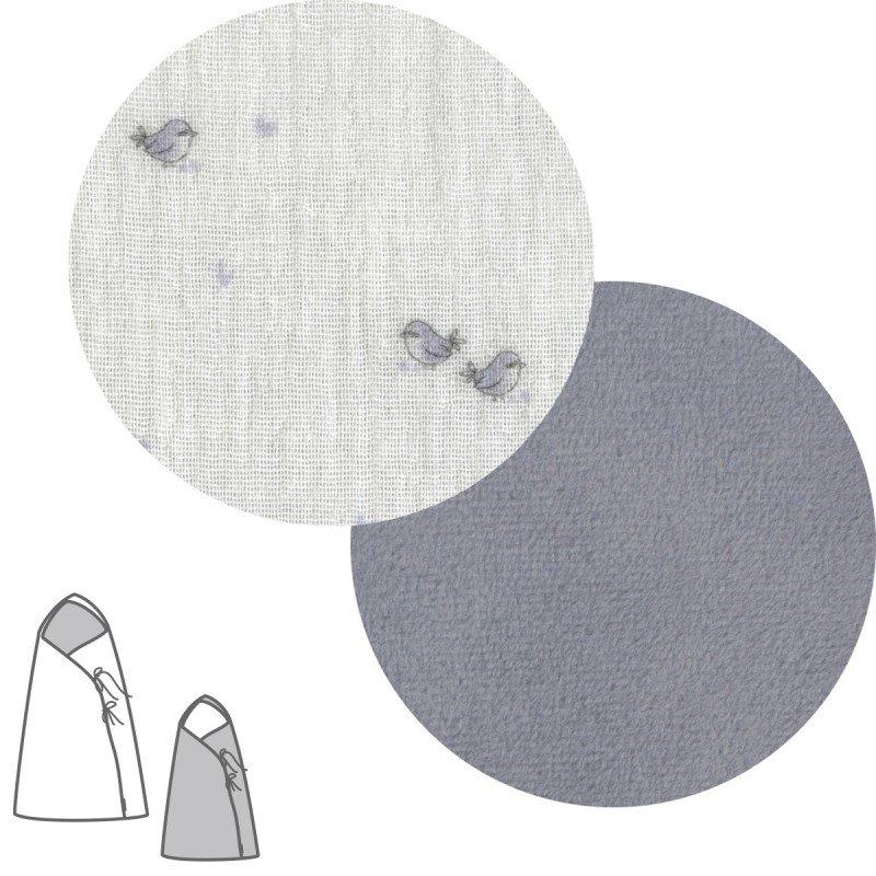 Cambrass SACO CAPAZO CRUZADO REVERS. TWIN GRIS 40x80x5 CM