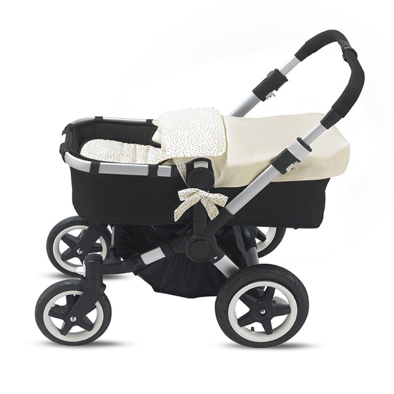 Cambrass SACO COLCHA/CAPAZO+COLCHONETA CLASSIC DOTS ICE 40x80x8 CM